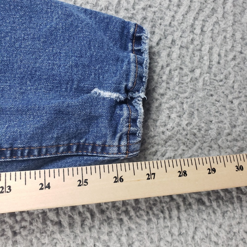 Mott & Bow Jeans Womens 26x27 Blue Boyfriend Distressed Medium Wash Stretch‎ - Picture 8 of 15